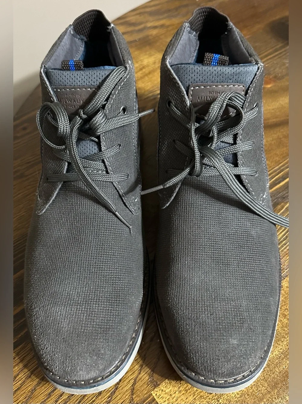 Men's Gray Nunn Bush Casual Chukka Boots New without box